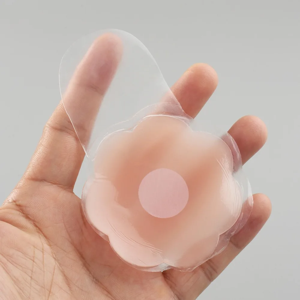 

Women Invisible Breast Boob Lift Flower Round Bra Adhesive Sticker Nipple Cover