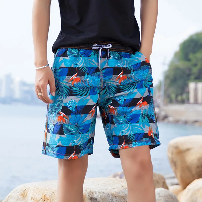 Laamei 2019 Prints Men's Beach Shorts Loose Sports Drawstring Swimming Trunks Swimwear Shorts Brand Swimsuit Surfing Shorts Male