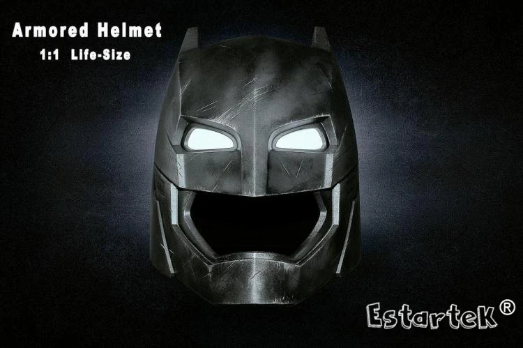 

Estartek BRETOYS 002 Batman VS Superman 1:1 Life-Size Wearable Batman Armored Helmet with Led Eyes Wearable Mask Cospaly