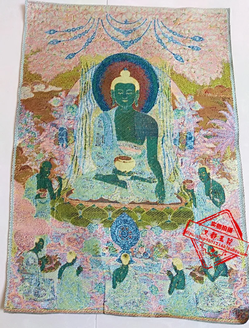 36 дюймов тибетская шелковая вышивка Nepal bodhi дерево учит Будда тангка Thangka картины