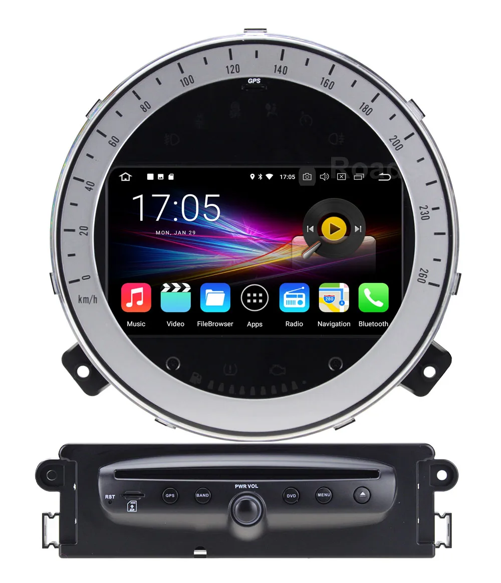 

4GB RAM Android 8.0 Car DVD Player Stereo for BMW Mini Cooper countryman 2011 2012 2013 with Radio WiFi BT GPS