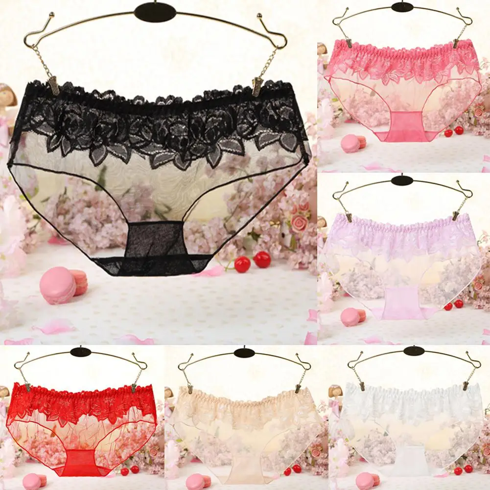 Yfashion модное нижнее белье с цветочным кружевом трусы женские прозрачные трусики