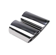 Dongzhen 1pair Auto Stainless Steel Accessories Car Exhaust Tail Muffler Pipe fit for Volvo XC90 2008-2014 Parking Car Styling