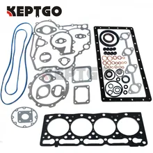 For Kubota engine parts V1505 full gasket set with cylinder Head gasket 16394-03310 metal For Kubota engine parts V1505 full gasket set with cylinder Head gasket 16394-03310 metal