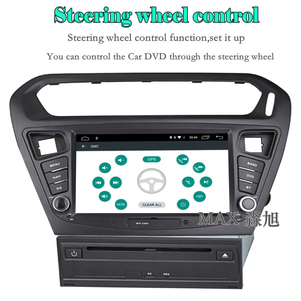 Cheap MAX 2G Car Radio GPS Navigation System For Peugeot 301 /Citroen Elysee CD Player Bluetooth call/music Free Map SWC Mirror Link 4