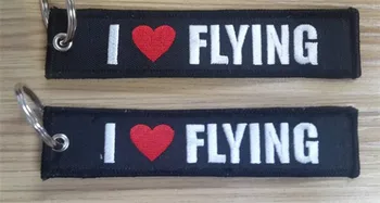

Airlines I LOVE FLYING Classic Keychain