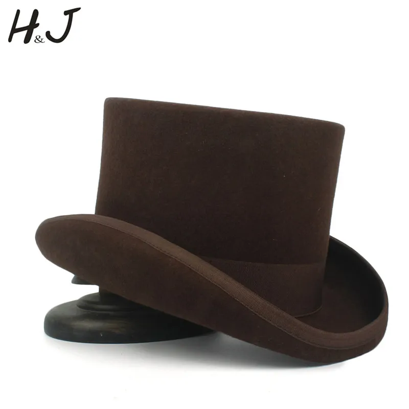 Haut-de-Forme 12,7 Cm Chapeau Magicien – Floqué, Style Rétro – Pour Fêtes, Carnaval, Jeux De Rôle – Enfant/Adulte