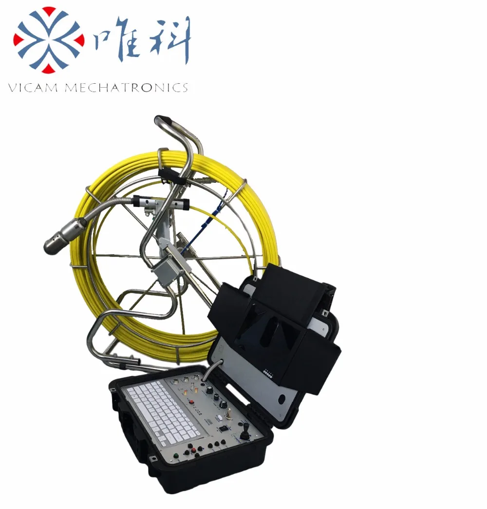 Buy cctv rotating camera push rod drain pipe sewage