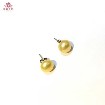 

WEICOLOR Flatround 9-10mm Purple Natural Freshwater Pearl Earring Studs With Silver Pins.Different Available.