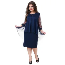 2018 Vestido de Verão Plus Size Mulheres Se Vestem de Moda Em Linha Reta Vestido de Retalhos De Malha Tamanho Grande Sheer Vestido de Festa Vestidos 5XL 6XL