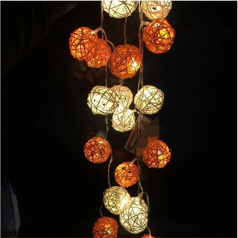 Гирлянда из 20 светодиодов в виде шара ротанга 3 м|string lights|white light garlandball garland |