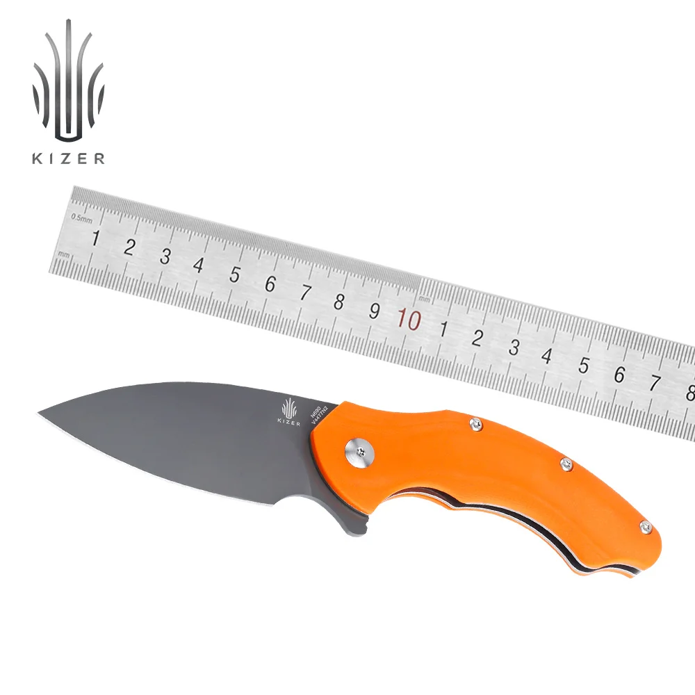 

Kizer folding pocket knife Roach V4477N2 camping hunting knife edc hand tool