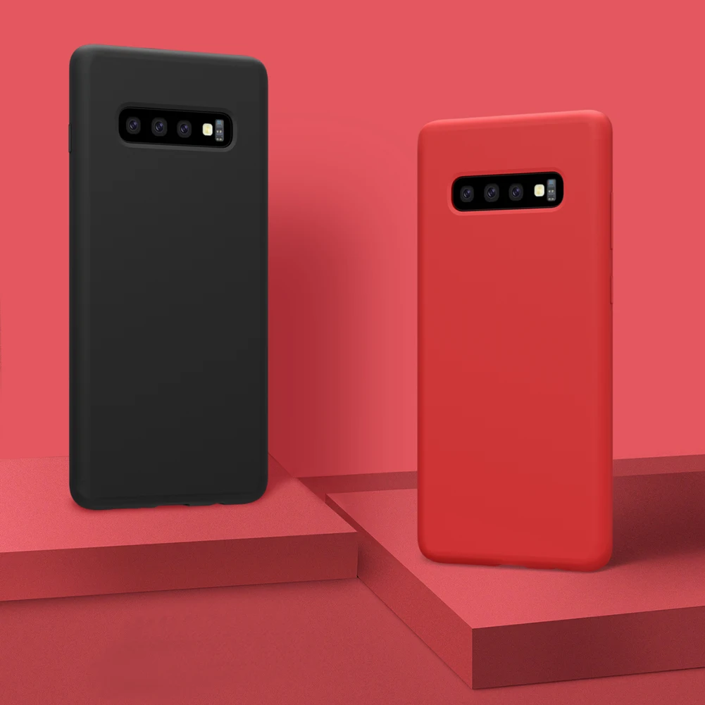 Для samsung Galaxy S10+ чехол NILLKIN жидкий Гладкий силиконовый чехол для samsung Galaxy S10 Plus S10E чехол Роскошные Защитные Сумки