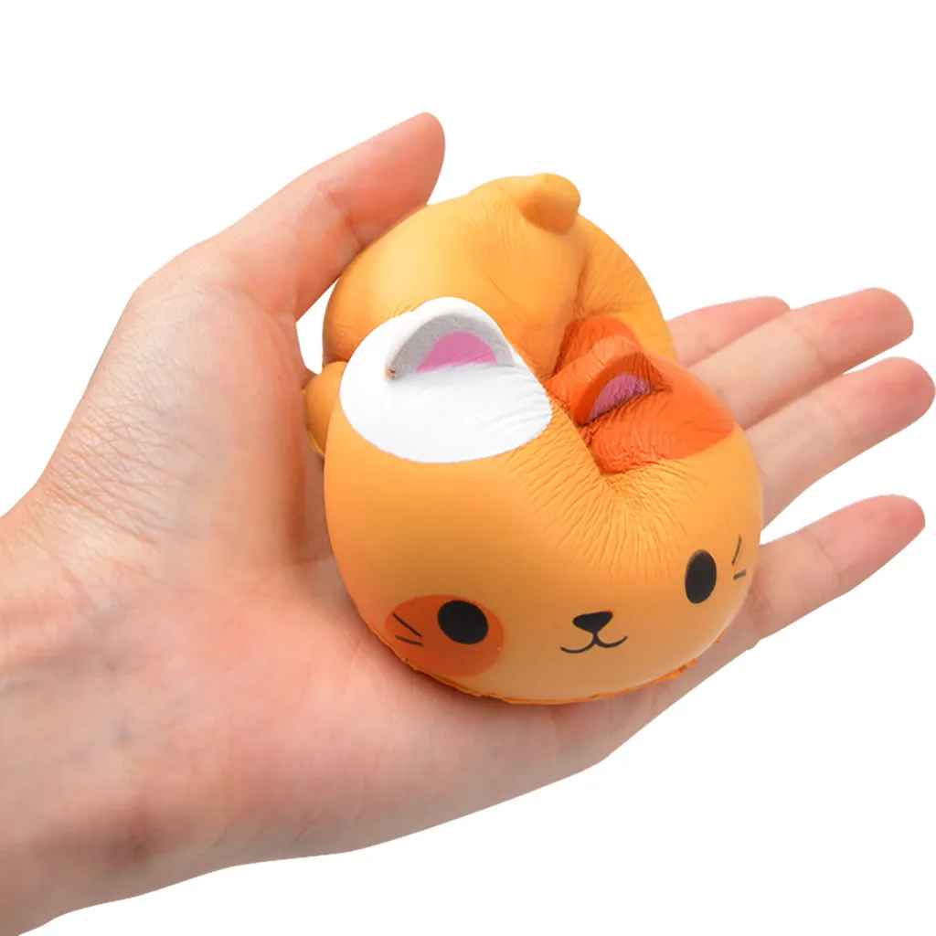 

New Galaxy Ice Cream Cat Kitty Squishy Slow Rising Cute Jumbo Strap Soft Squeeze Scented Bread Cake Toy Gift Kid Fun