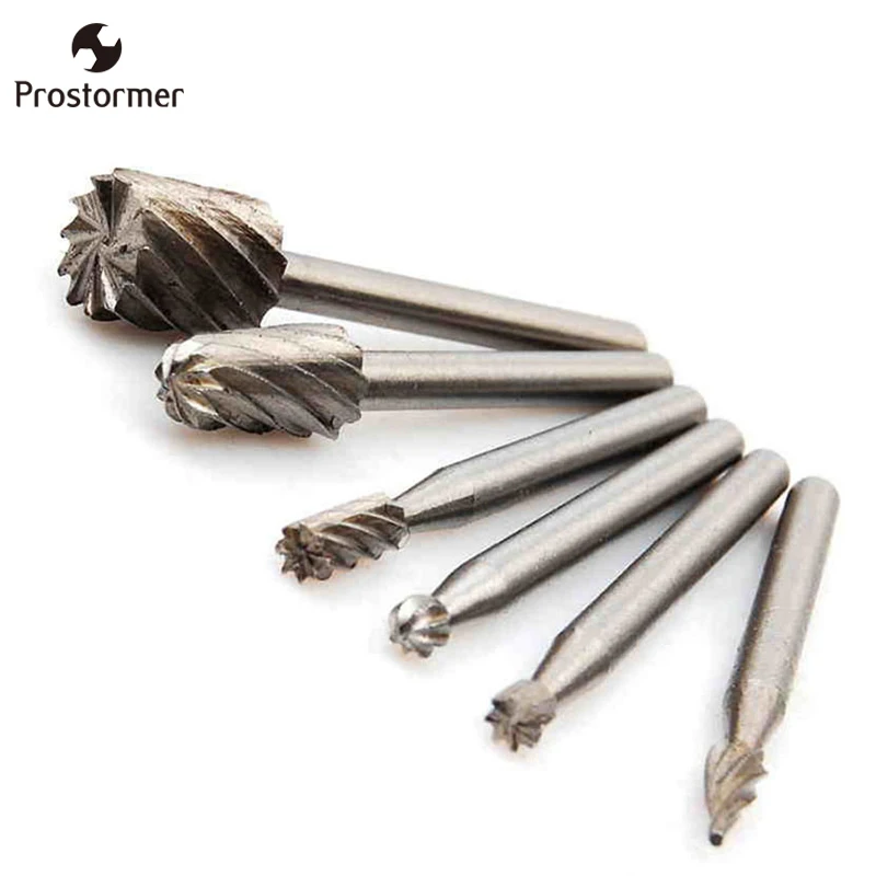 

Prostormer 6pcs Dremel Rotary Tool Mini Drill Bit Set Cutting Tools Woodworking Knife Wood Carving Tools Kit Wood Accessories