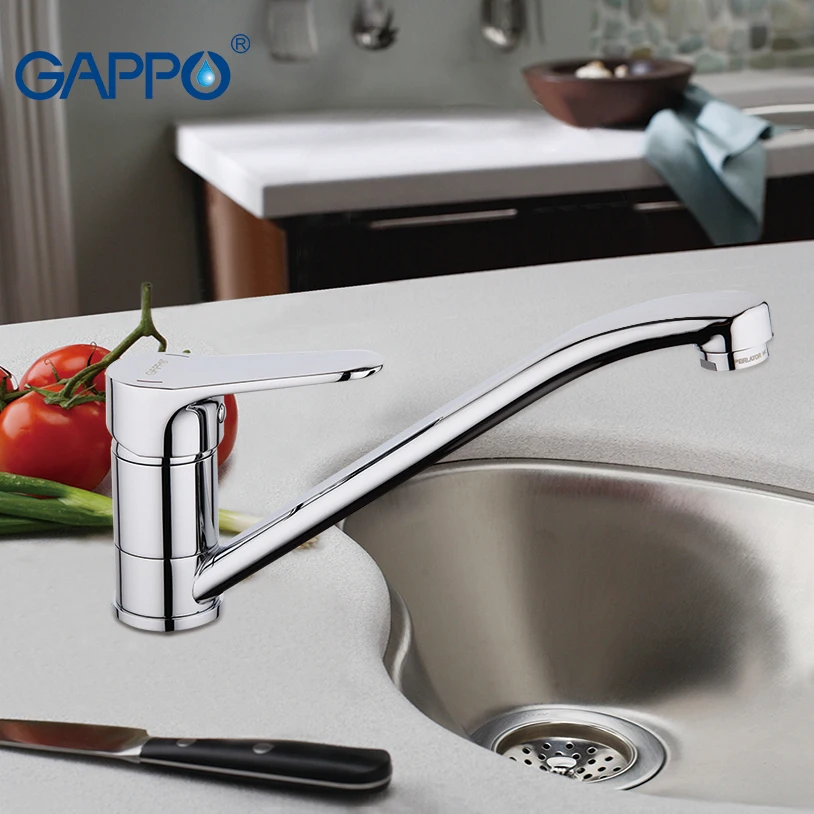 GAPPO латунный Смеситель для воды кухонный кран раковины с одной ручкой смеситель