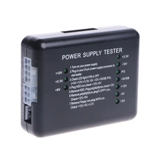 Black PC 20 24 Pin PSU ATX SATA HD Power Supply Tester