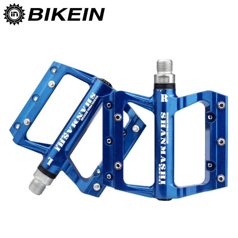 

BIKEIN Cycling MTB Bike 3 Bearing BMX Pedals Ultralight Aluminum CNC Road Bicycle Flat Pedal Mountain Bike Accessories 400g/Pair