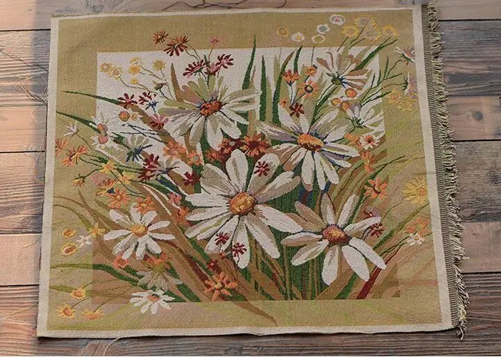wholesale American Village Cushion cotton cappuccino pillow fabric home gorgeous summer flower fabrics 4PC / SET 50*50cm B840 | Дом и сад