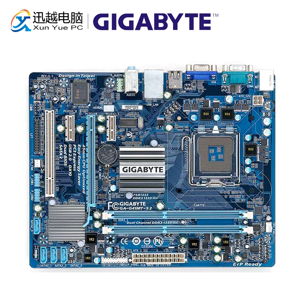 

Gigabyte GA-G41MT-S2 Desktop Motherboard G41MT-S2 G41 Socket LGA 775 For Core 2 DDR3 8G Micro-ATX Original Used Mainboard