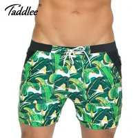 Taddlee Brand Men Swimwear Board Beach Shorts Basic Traditional High Rise Swimsuits Long Cut Boxer Trunks Plus Size XXL 2
