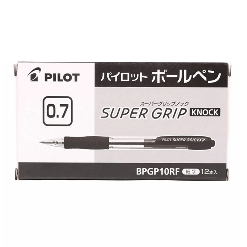 6 шт./лот, японский пилот, BPGP-10R-F,, шариковая ручка 0,7 мм, супер клик, шариковая ручка, письменные принадлежности Офисная и школьная принадлежности