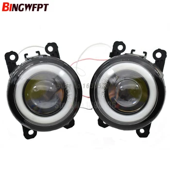 

2x Angel Eyes Fog LED lamp Fog Light + Angel Eye DRL 12V For Ford Grand C-Max MPV 2010 -2015 For Ford Focus MK2 MK3 2004-2015