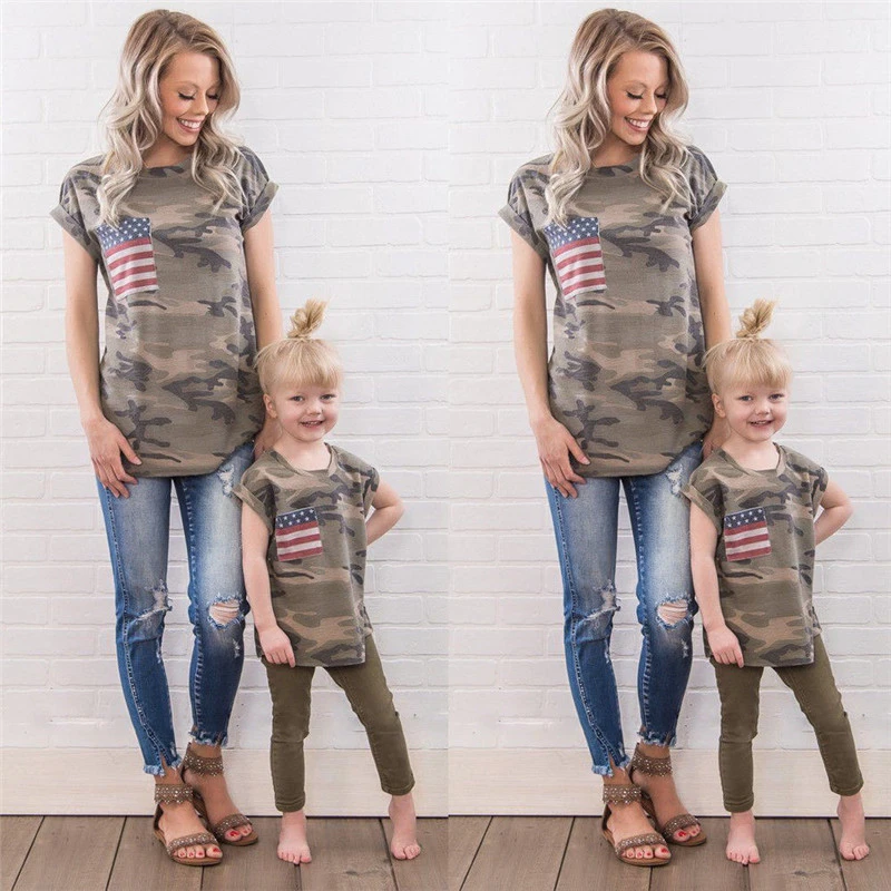 mom and son matching 4th of july outfits