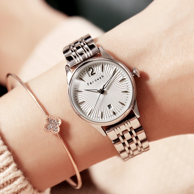 

Fernweh Brand Ladies Quartz Watch Women Dress Wristwatch Steel Band Elegant Lady Watches Simple New Style Girl Clock Reloj Mujer