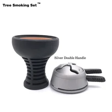 Чаша для кальяна и двойная ручка Caloud Chicha Narguile Nargile курительная трубка-кальян аксессуары Cachimba Phunnel подарок TWAN0388