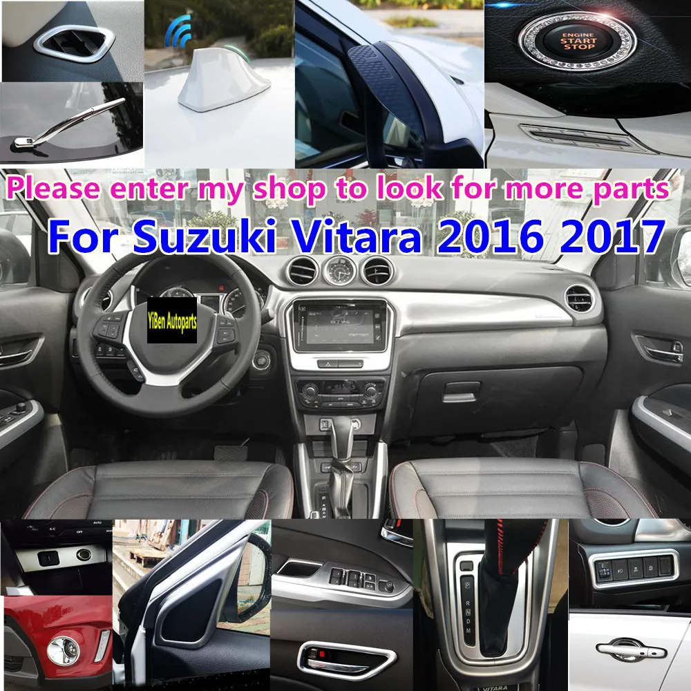 Для Suzuki Vitara ABS Хромированная розетка управления зарядкой прикуривателя переключатель рамка лампы палка Отделка 1 шт