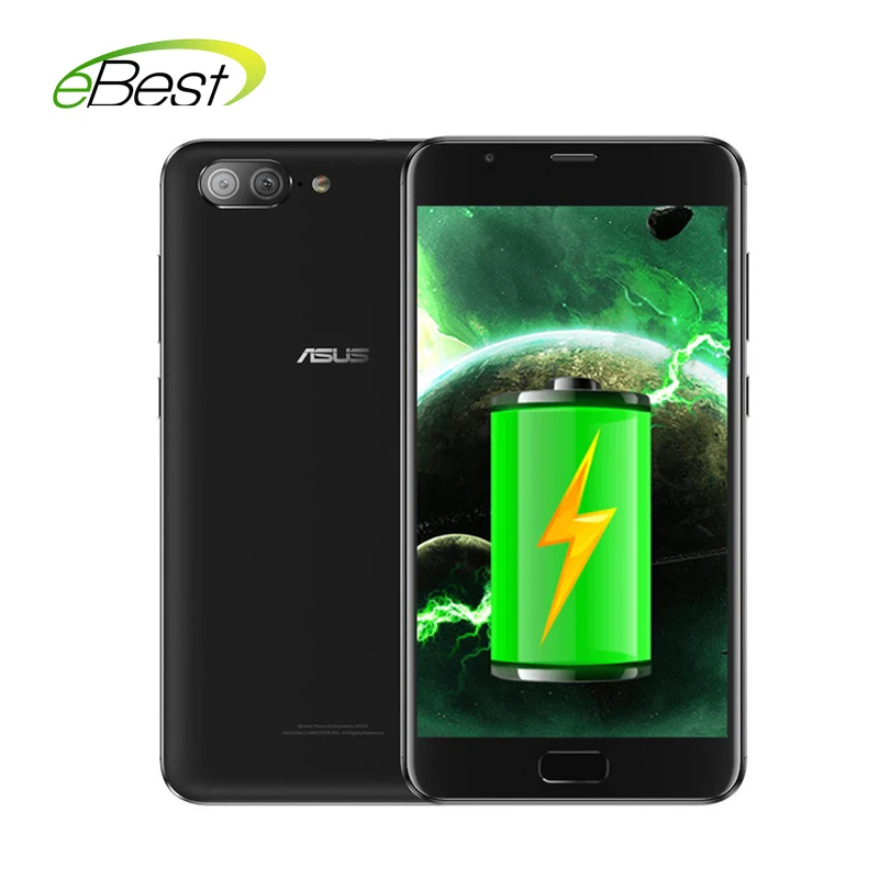 

ASUS zenfone 4 max plus Mobile Phone 5000mAh battery 5.5" HD Android 7.0 3GB 32GB MT6750 Fingerprint ID Dual cameras Smartphone