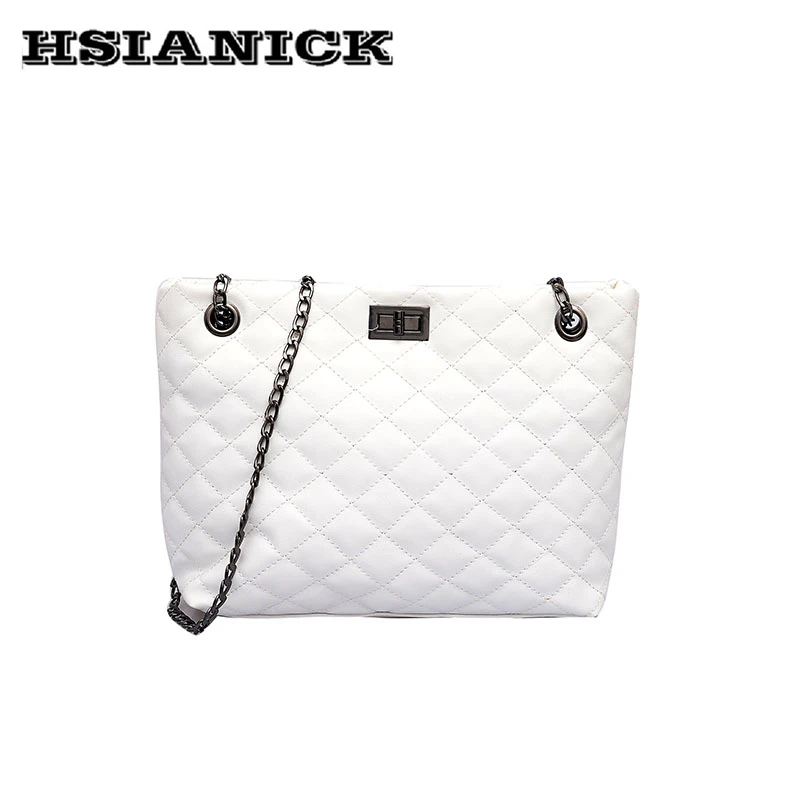 

Big handbag female 2019 summer new design fashion version Messenger bag cross shoulder bag chain handbag women white fairy bag