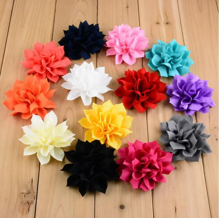 Fabric Lotus Flower Hair Accessories for Kids Women DIY Accessories