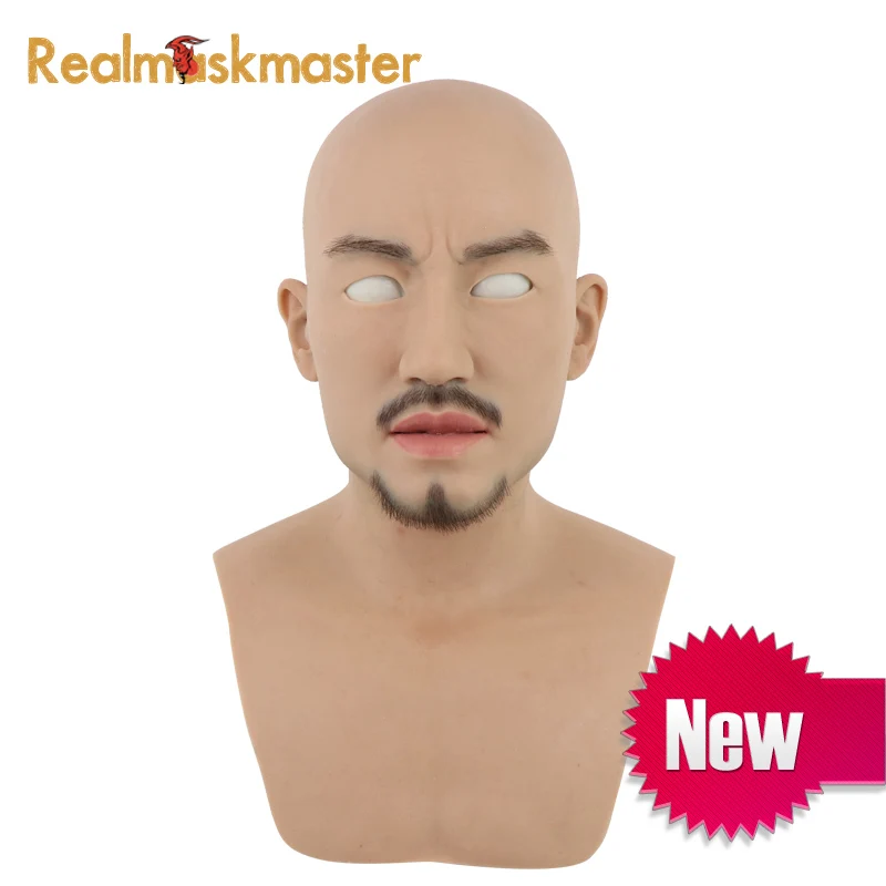 

Realmaskmaster male latex realistic artificial adult silicone full face mask for man party supplies fetishfake halloween masks