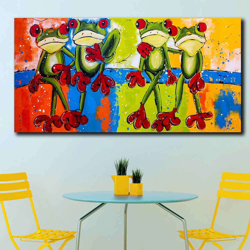 Four Frogs On The Tree 5