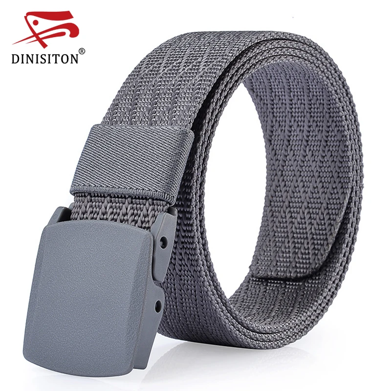 

DINISITON Male Canvas Strap Army Tactical Belt High Quality Military Equipment Cinturones Hombre Nylon Belts For Mens CM13