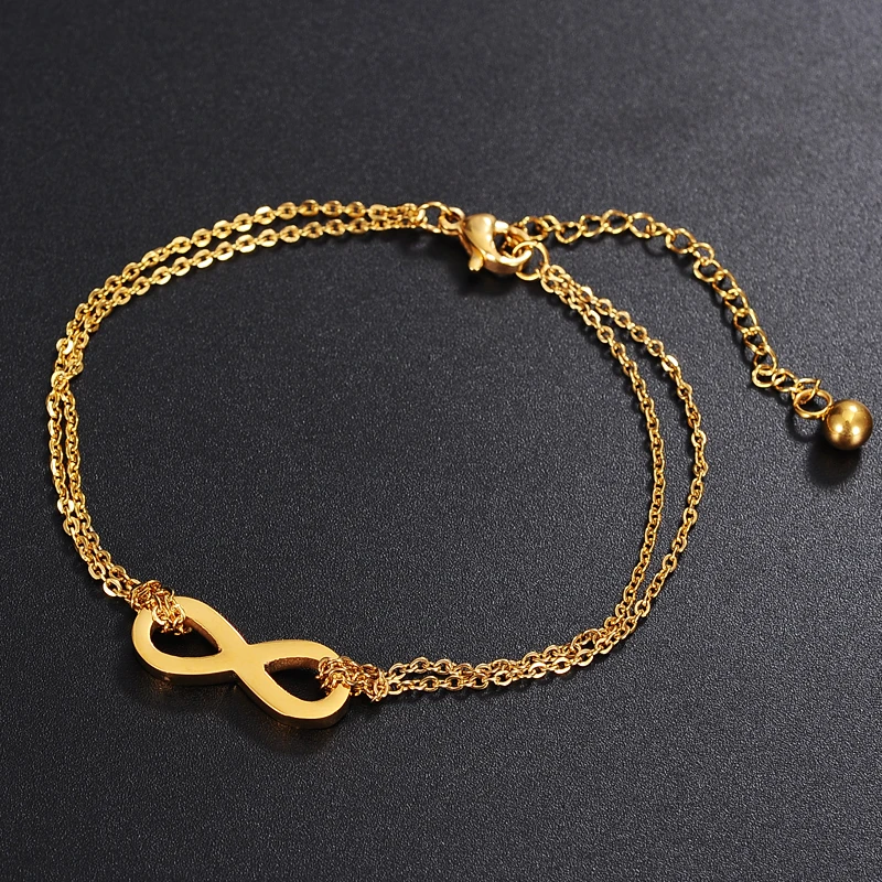 Горячее предложение 2017 Bijoux Мода Винтаж Бесконечность 8 браслет для Для женщин