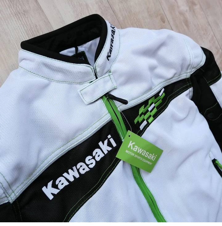 Новый мотоцикл Kawasaki весна лето 2018 Чистая дышащая куртка Локомотив Вождение мотор