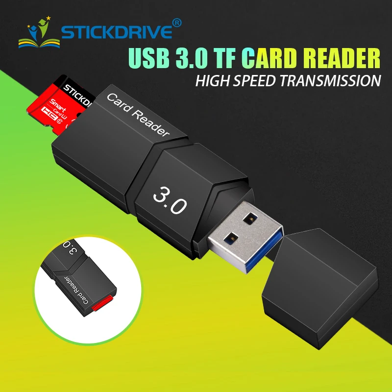 Высокоскоростной USB 3,0 SDXC SDHC набор для чтения карт памяти SD/MicroSD/TF Транс-флэш-карты USB3.0 адаптер конвертер инструмент