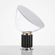 Nordic Glass Shade LED Table Lights Radar Desk Lamps Decoration Lamp Satellite Lamp Bedroom Bedside Lighting Table Lamp Flexible willlustr table lamp desk light modern lighting transparent clear glass shade metal base stand silver black color radar design