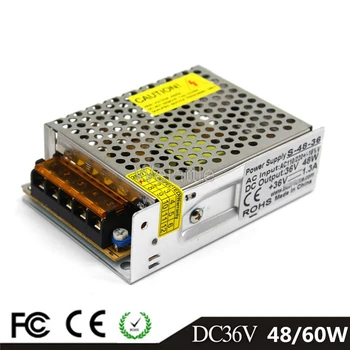 

DC36V 48W 60W LED Light Belt Driver Switching Power Supply 110/220VAC Constant Voltage Transformer Monitoring CCTV CNC
