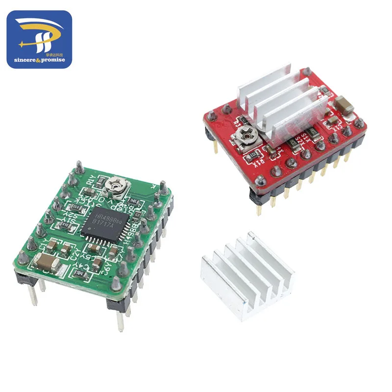 

1PCS CNC 3D Printer Parts Accessory pololu A4988 Stepper Motor Driver Module with Heatsink for ramps 1.4