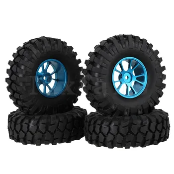 

Mxfans 4 x RC 1:10 Rock Crawler Simulation Rubber Tire & Alloy 10-Spoke Wheel Rim