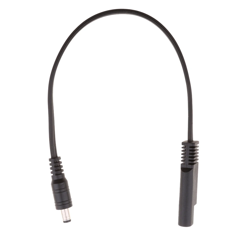 SAE to DC 5.5 x 2.1mm Coax Female 18AWG Cable Motorcycle Heat Clothing Adapter Cord - 10-inch Cable adaptador adaptateur cordon 