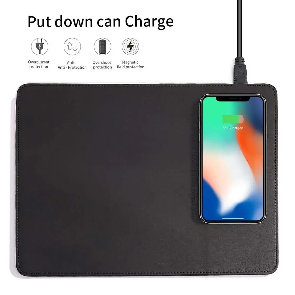 Beste Mobiele Telefoon Qi Draadloze Oplader Opladen Muismat Mat Voor IPhone X 8 8 Plus Voor Samsung S8 Plus S7 S6 Rand Note 8 Note 5