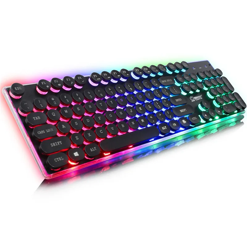 

2019 100% brand new and high quality ergonomic design Backlit Pro Gaming USB Keyboard Multimedia Illuminated Color LED USB Wired
