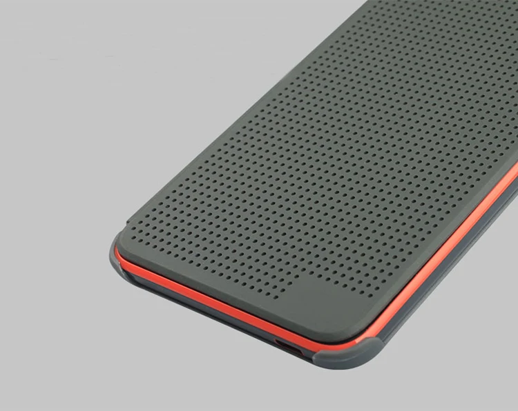 Тонкий чехол в горошек для HTC 820G ударопрочный силиконовый оригинальный кожаный с