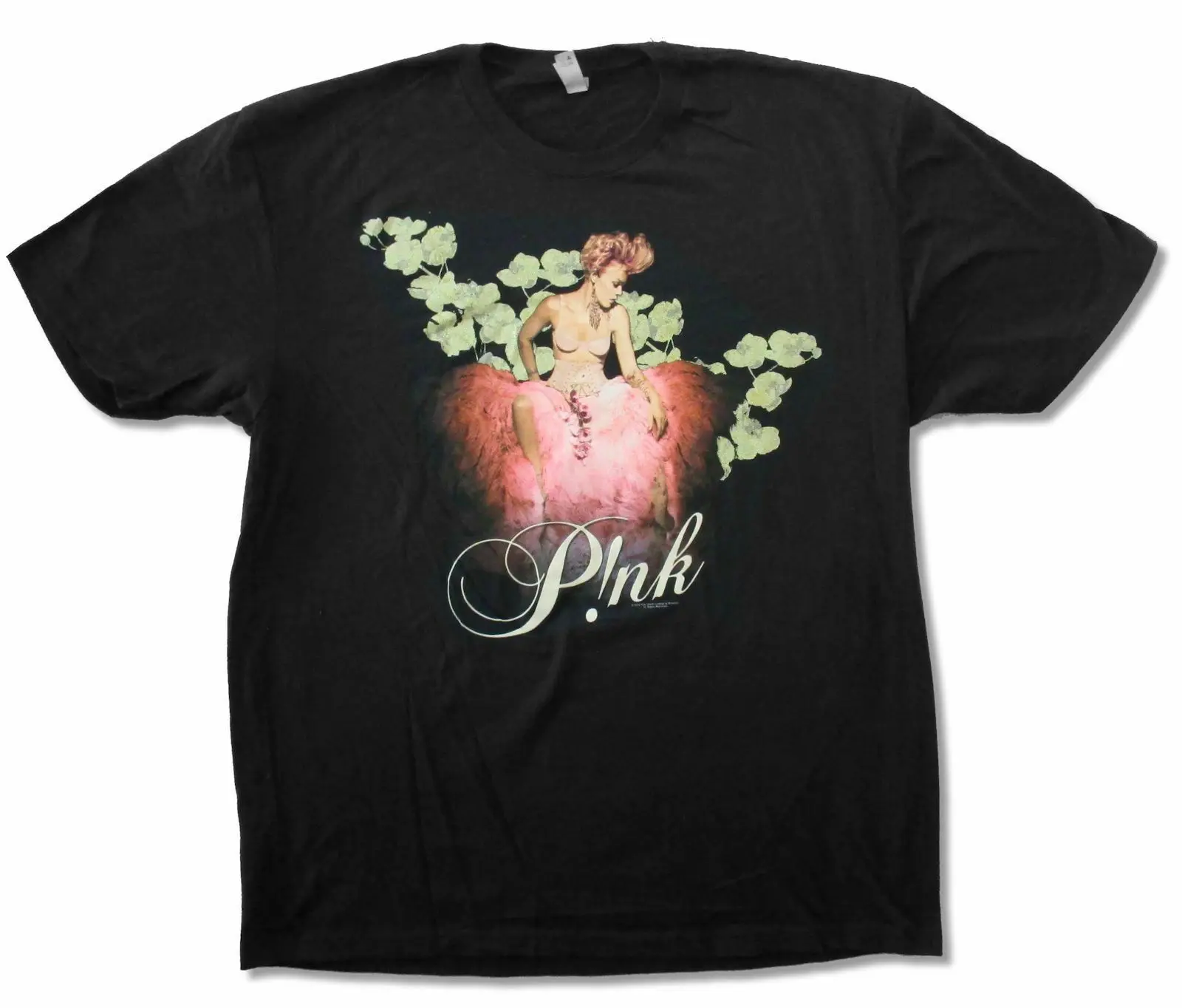 Розовый P! NK Орхидея истина о любви 2013 Тур CA GA черная футболка новый