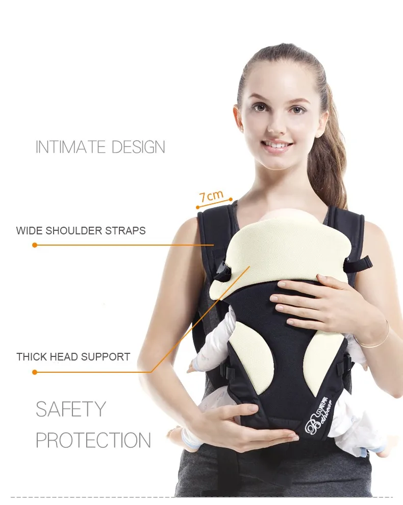 Infant Baby Carrier Adjustable Newborn Sling Multifunction Breathable Backpacks Wrap Rider Multicolor9
